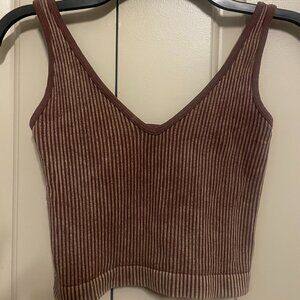 Cute Cropped Women's Tank Top (Aura, size small)